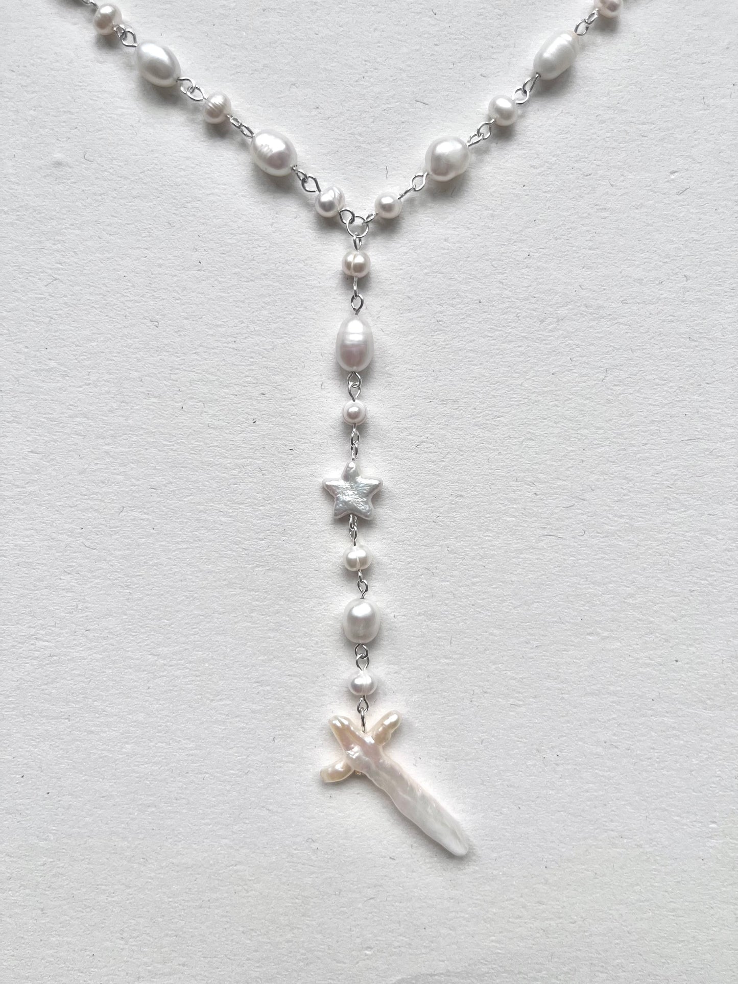 "Jasmine" Rosary Necklace