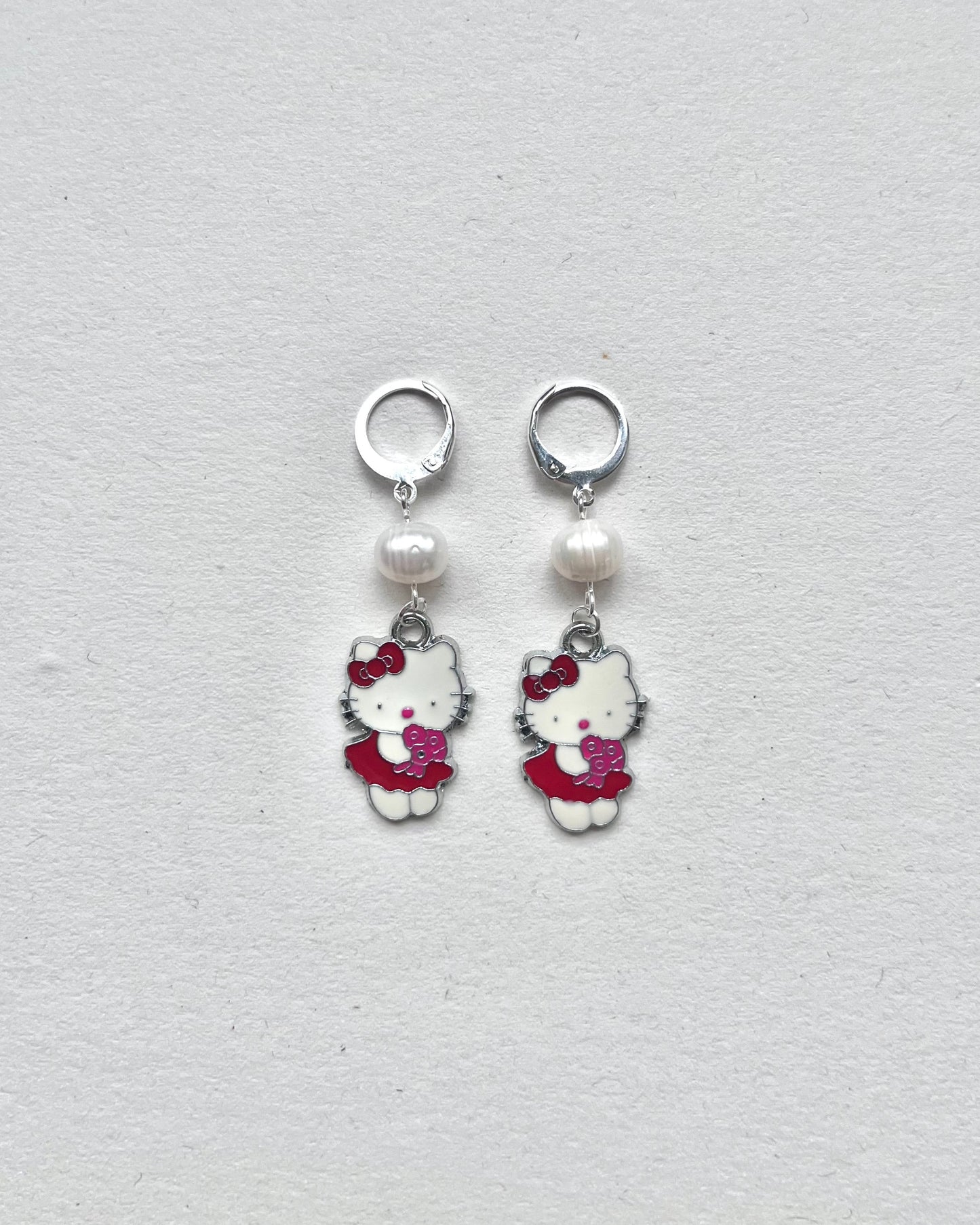 "Red Hello Kitty" Earrings