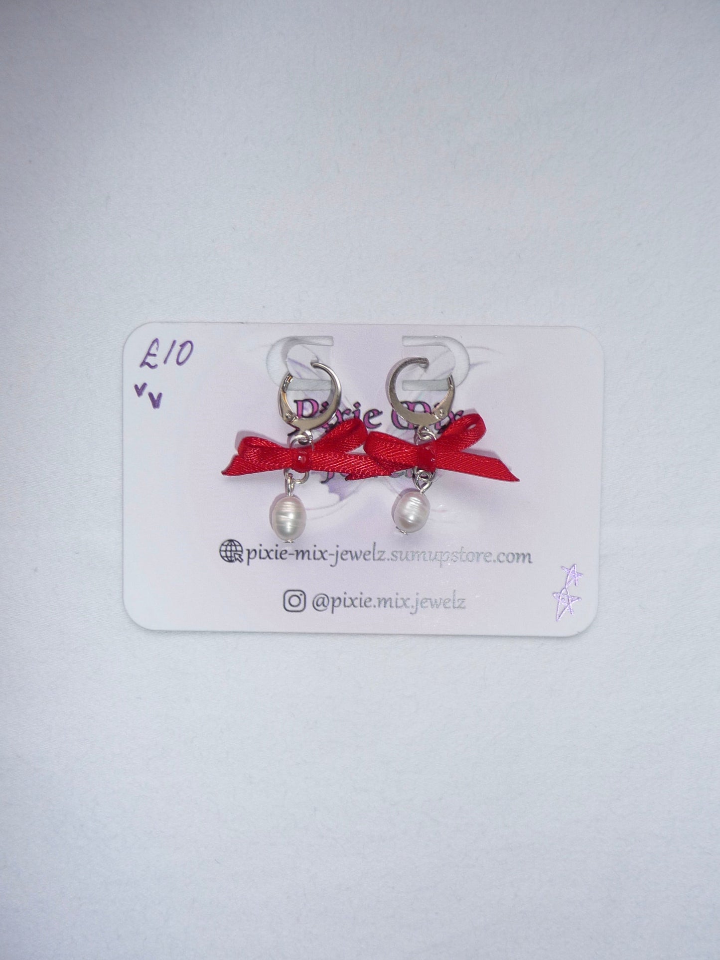 "Beau" Earrings Red