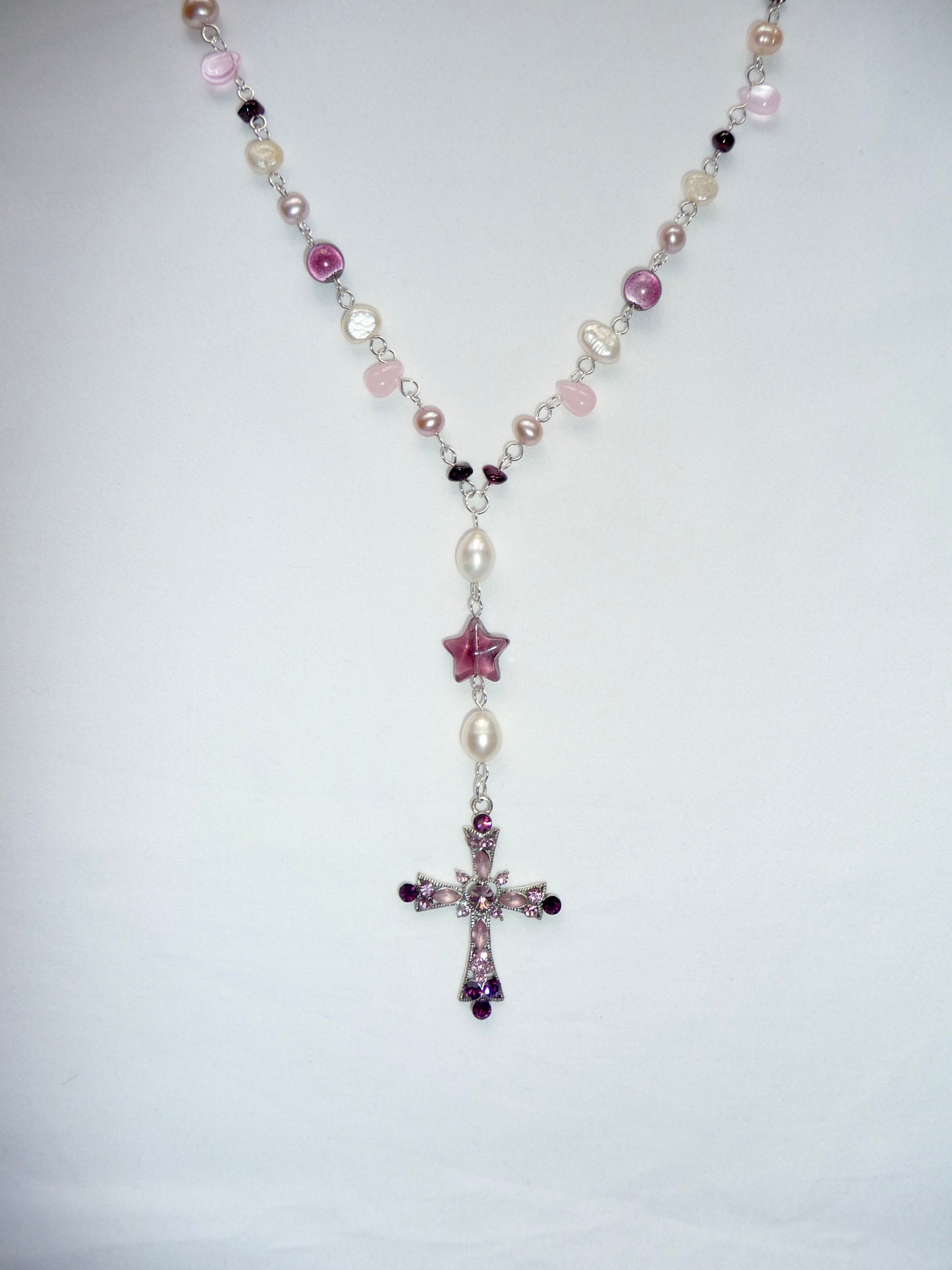 "Cupid" Rosary Necklace