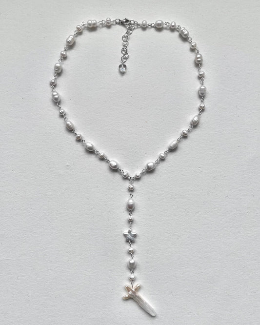 "Jasmine" Rosary Necklace