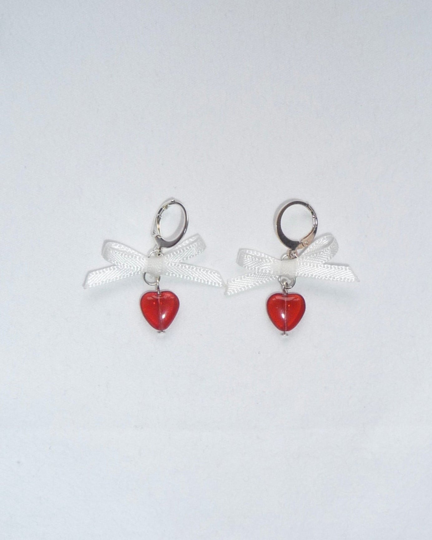 "Valentines" Earrings White