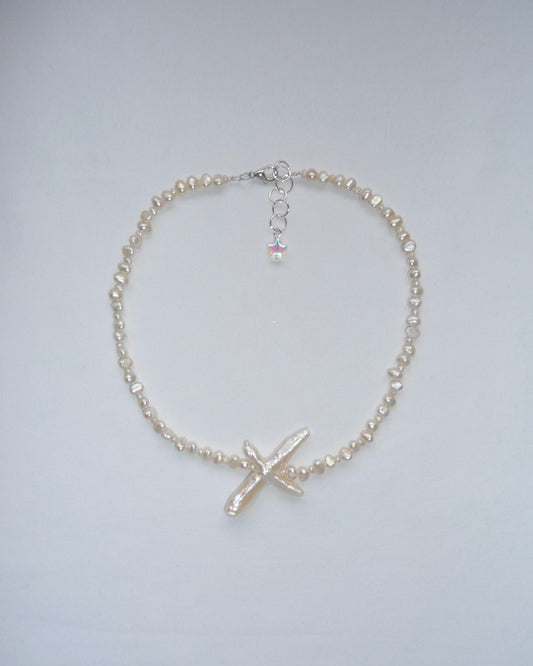"Crossed" Choker Necklace