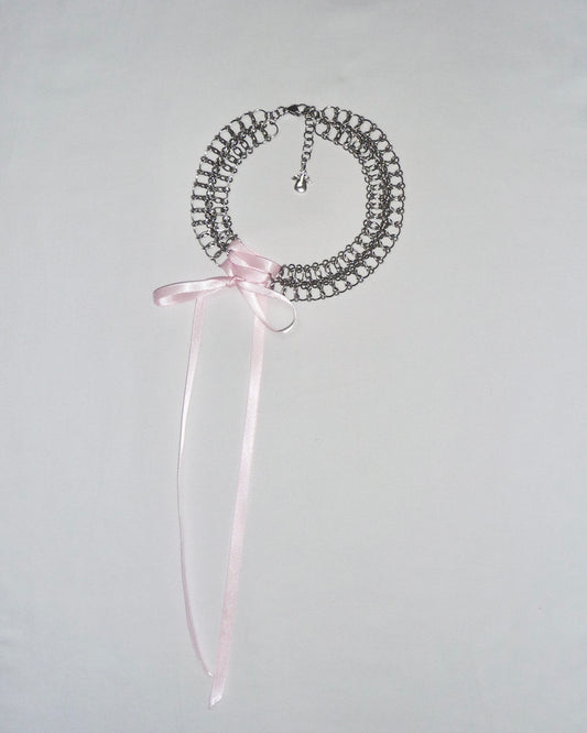 The Pink "Laced" Choker Necklace